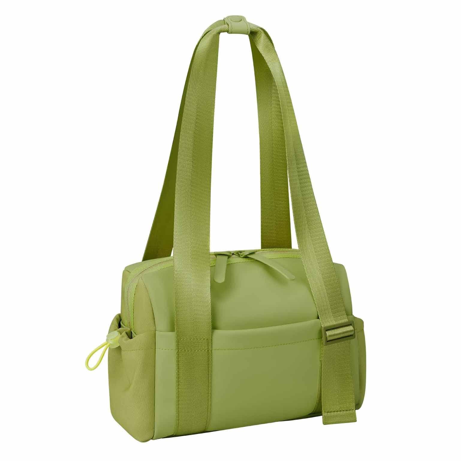 Green Mini Gym Bag & Travel Tote - Compact Duffel with Wet Pocket, Luggage