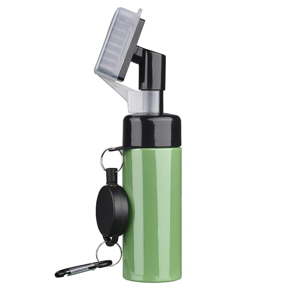 Portable Golf Club Groove Cleaner Brush with Water Spray Bottle - Green