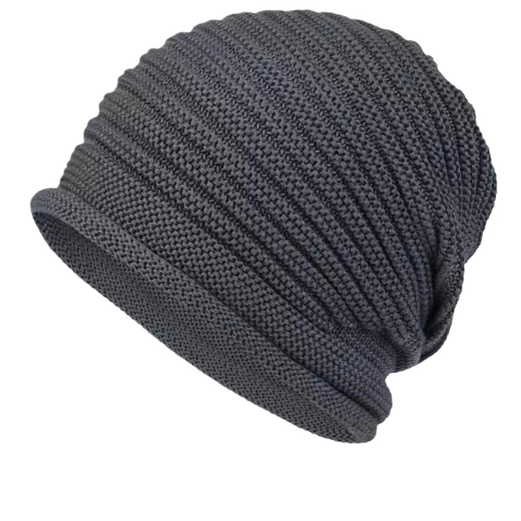 Gray Warm & Women's Knitted Beanie Hats (3-Pack) - Perfect for Cold Weather