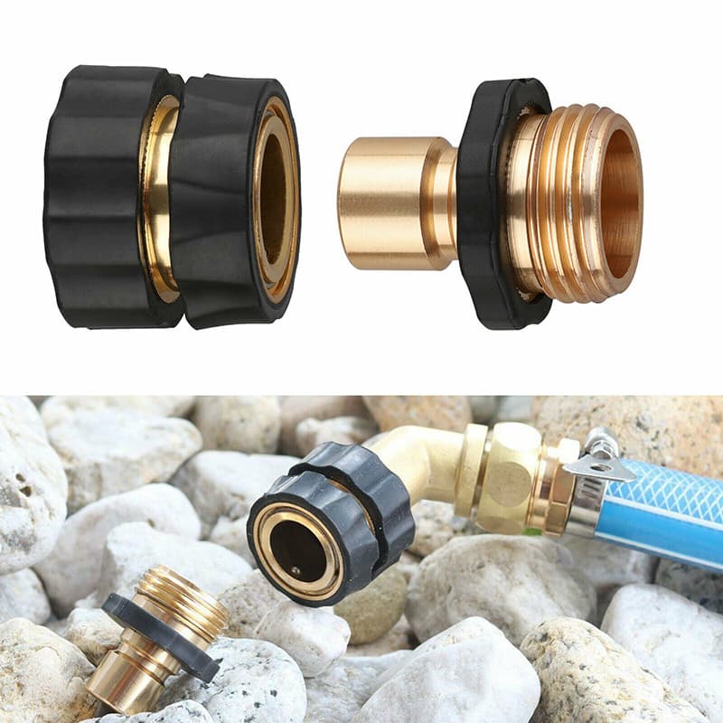 American Standard 3/4 Inch Brass Quick Connect Garden - 4 Male & 4 Female