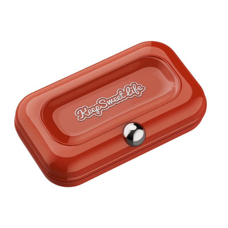 2 Sets Red Portable 4-Piece Manicure Set - Compact Nail Grooming Kit