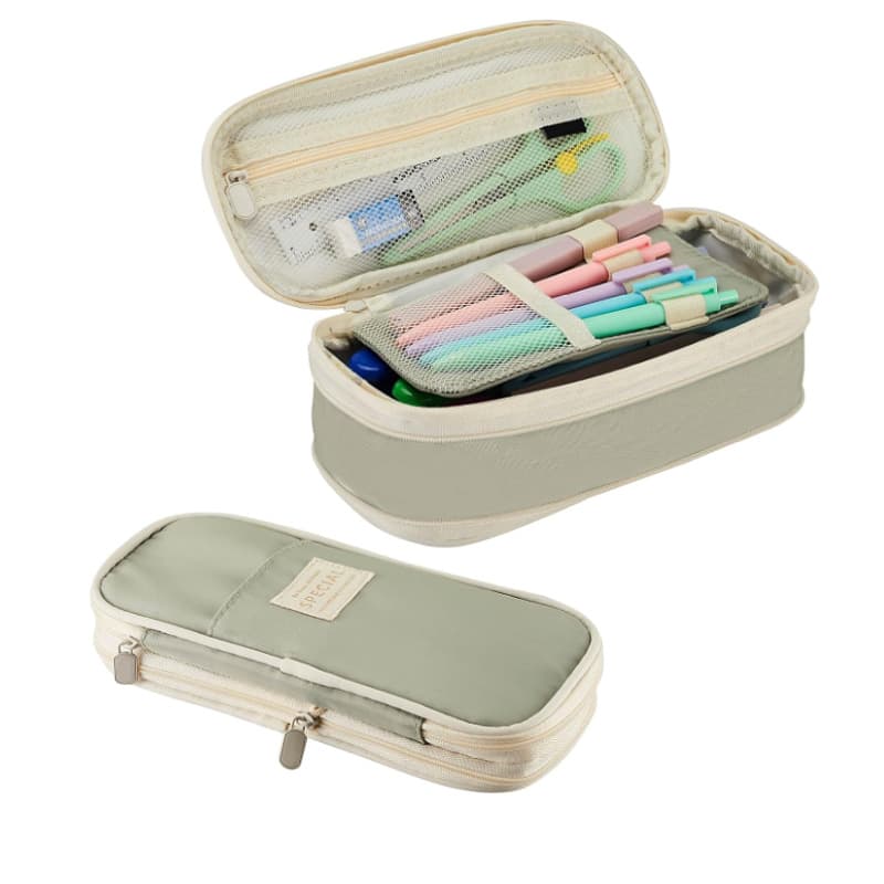 Green Large Capacity Expandable Pencil Case - Only with pencil case