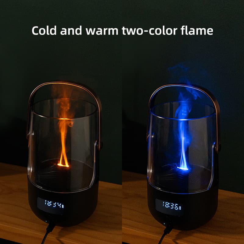 Creative Retro Flame Essential Oil Diffuser - Portable Humidifier
