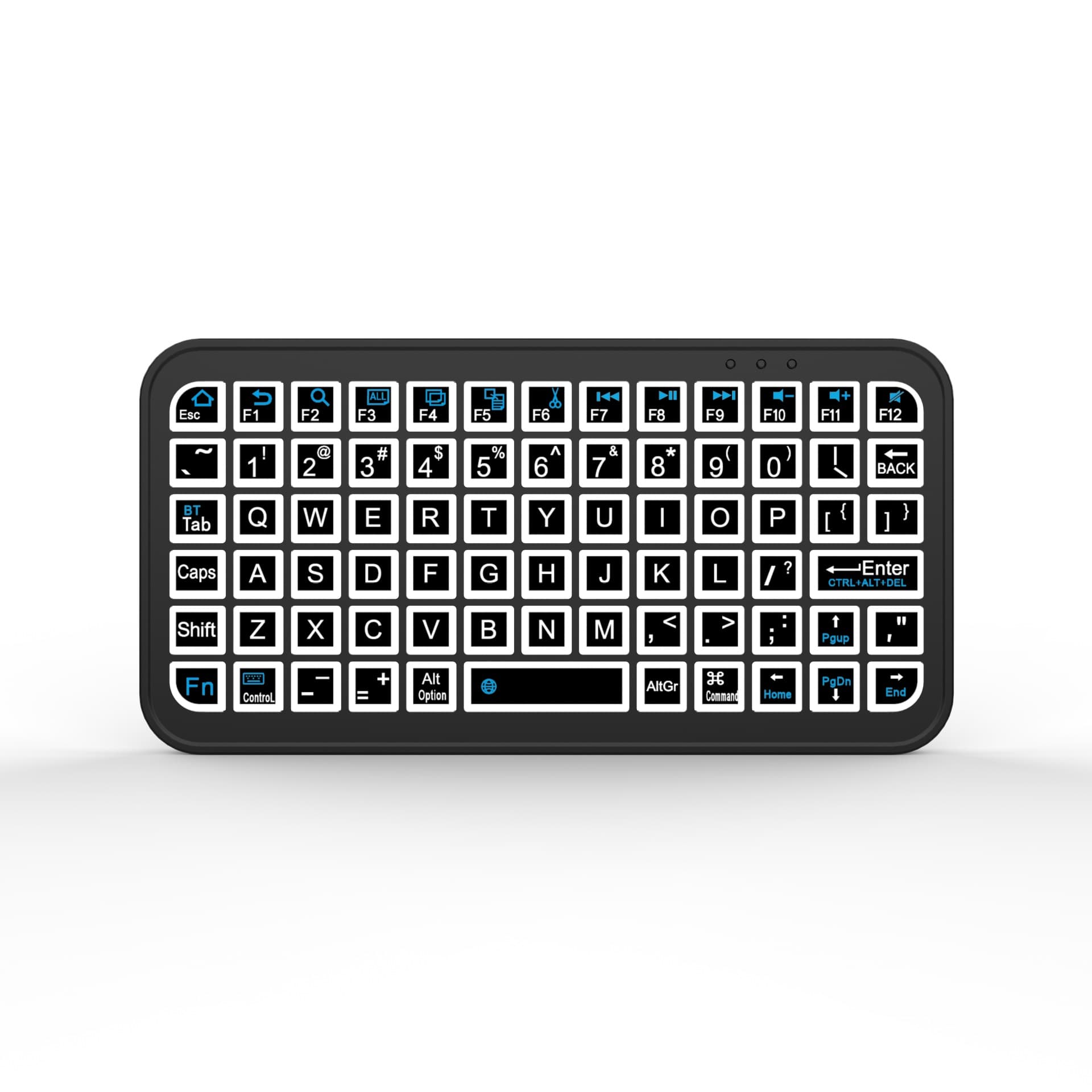 M7 Ultra-Slim Mini Bluetooth Keyboard - Tri-System Portable Wireless Typing