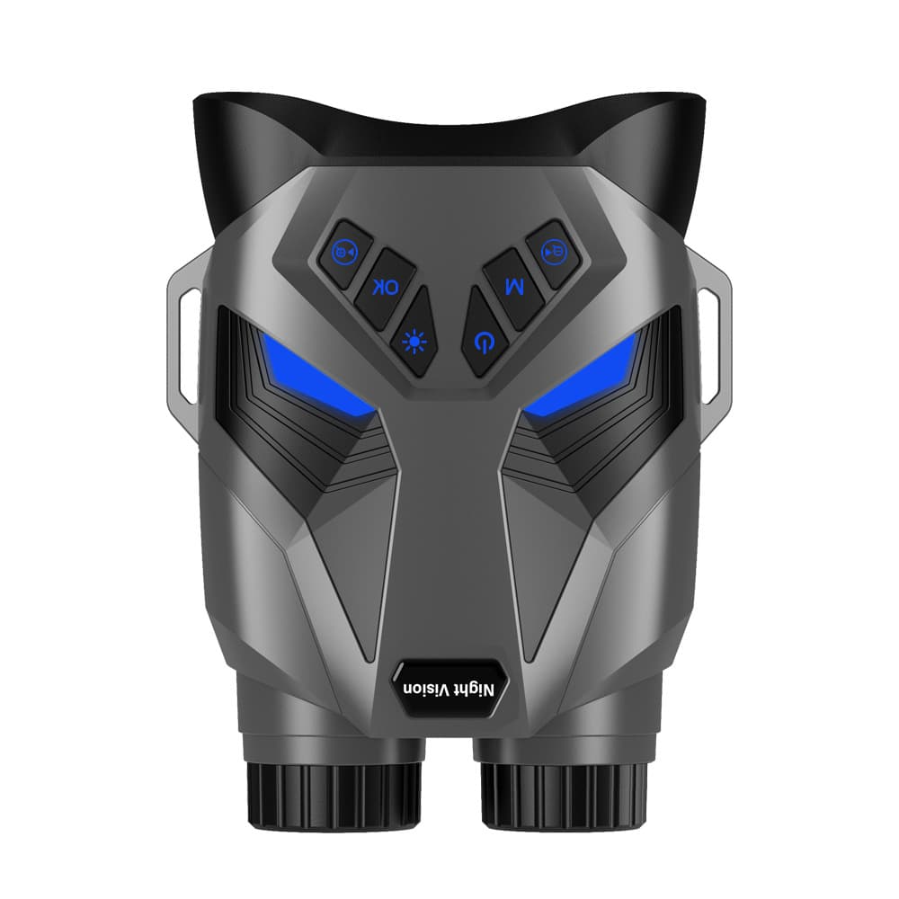 Grey 4K Portable Digital Night Vision Binoculars - HD Photo & Video Infrared
