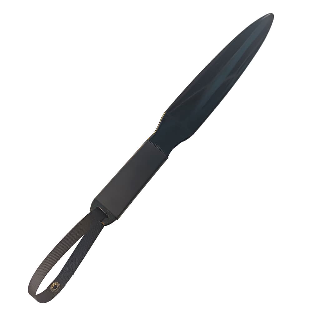 Black Handle + Black Lanyard Heavy-Duty Dog Training Pry - Black Heavy Duty