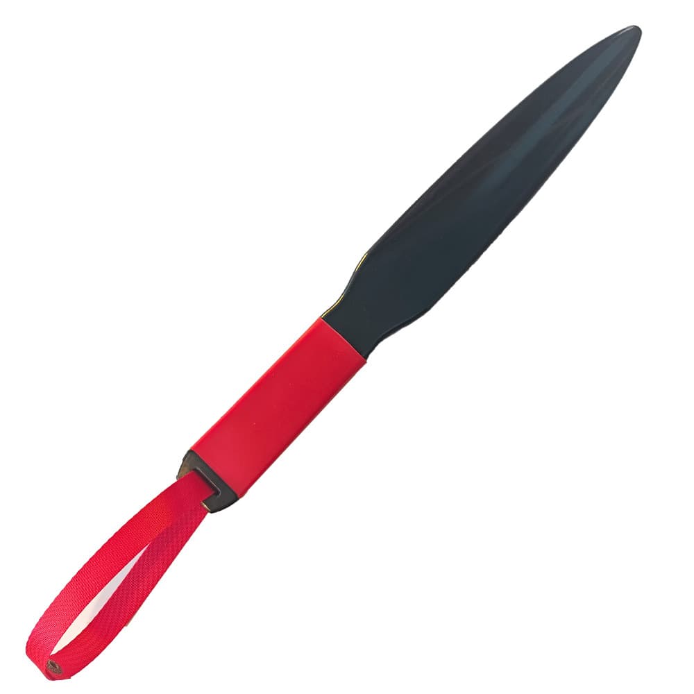 Red Handle + Red Lanyard Heavy-Duty Dog Training Pry Stick - Red Heavy Duty