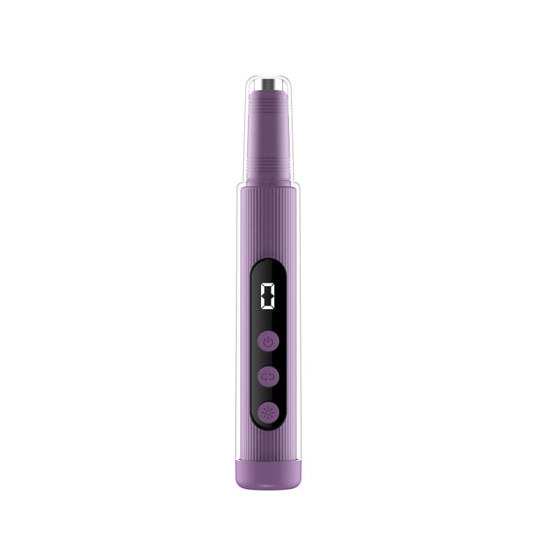 Portable Cordless Electric Nail Drill Kit with UV Lamp - Purple