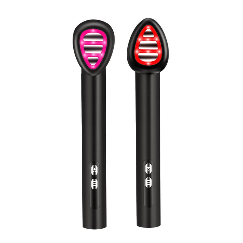 7-in-1 LED Facial Therapy Wand with 180 Rotatable Head & 42C - Black