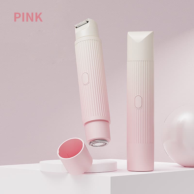 2-in-1 Electric Lady Shaver & Trimmer - Gentle Full Body - Gradient pink