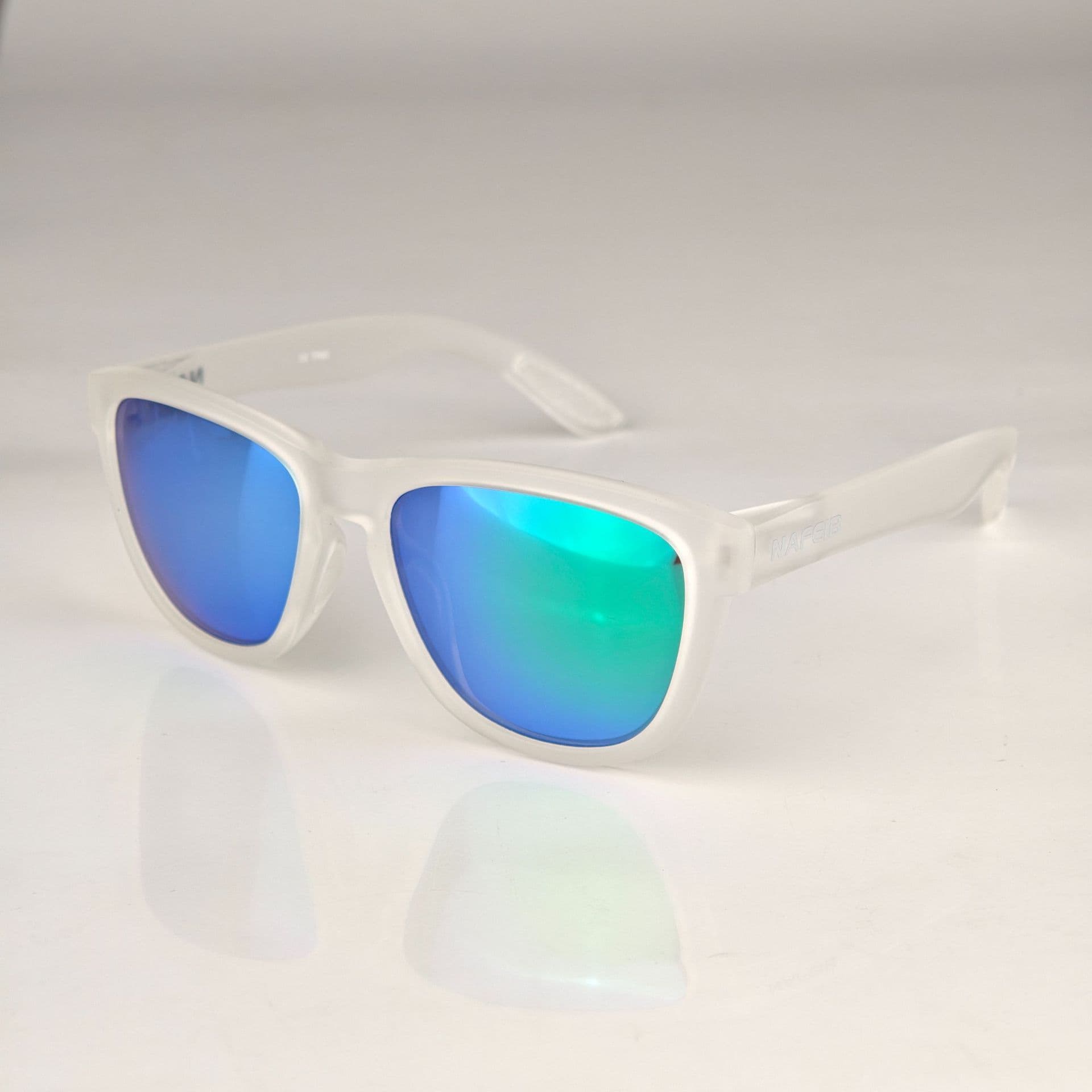 NAFEIB Polarized Sports Sunglasses - Lightweight TR90 Frame - Transparent