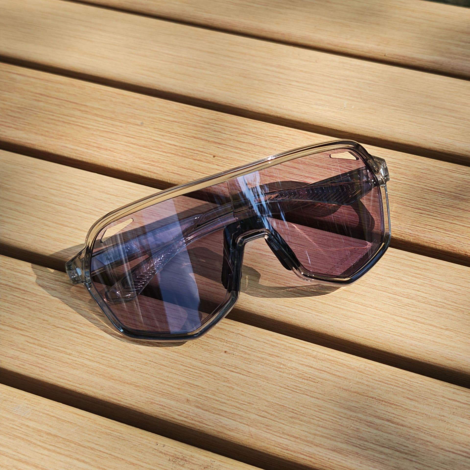 Grey frame and photochromic Grey lenses Photochromic Cycling Sunglasses