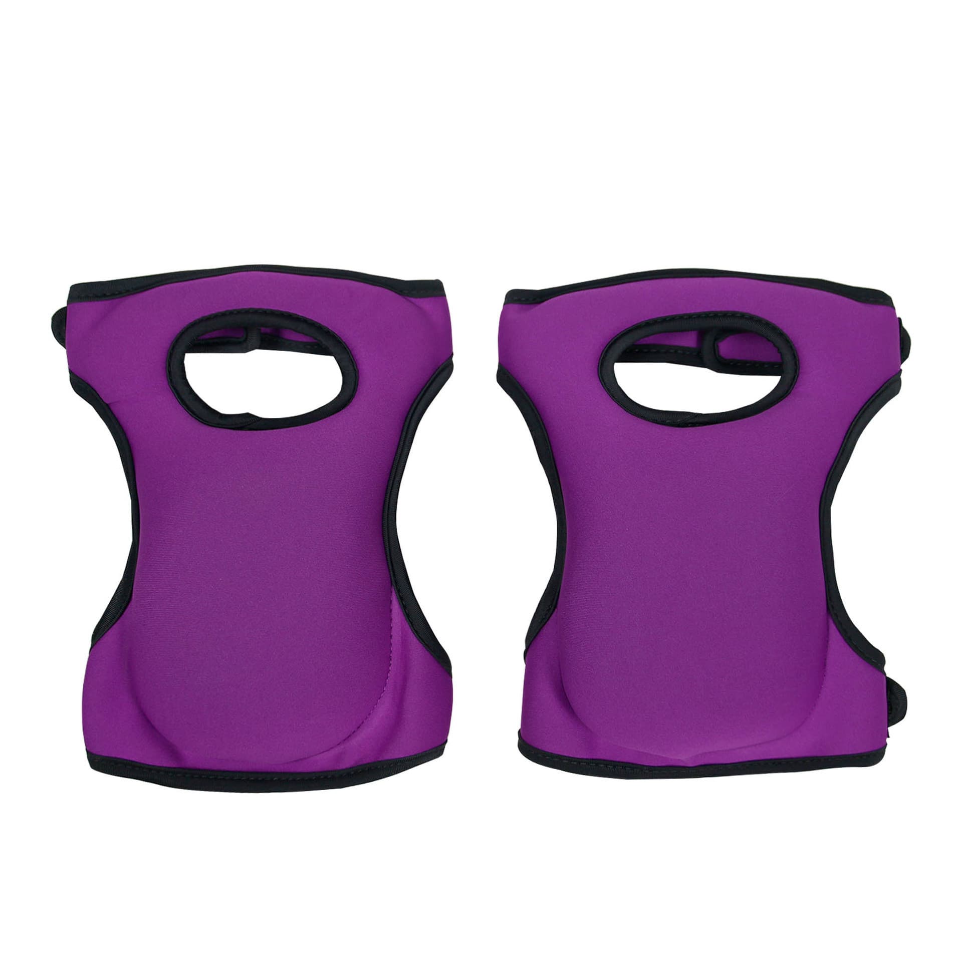 Purple Adjustable Gardening Knee Pads - Neoprene Knee Protectors for Weeding