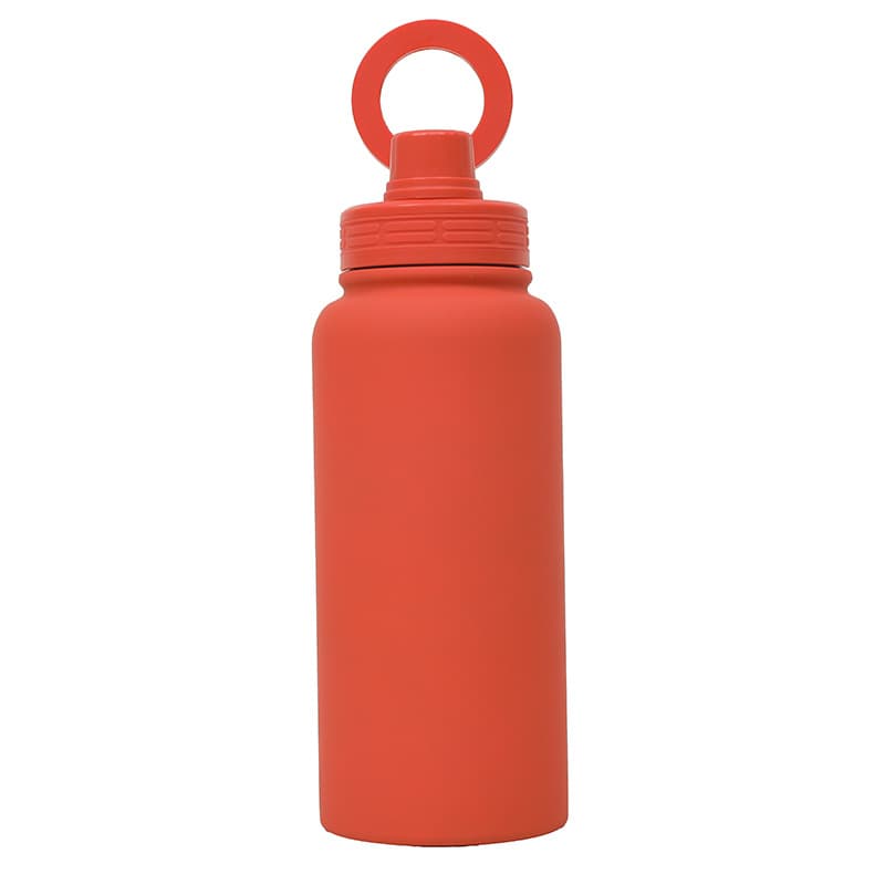 Orange 35oz Stainless Steel Insulated Sports Bottle - Orange Steel