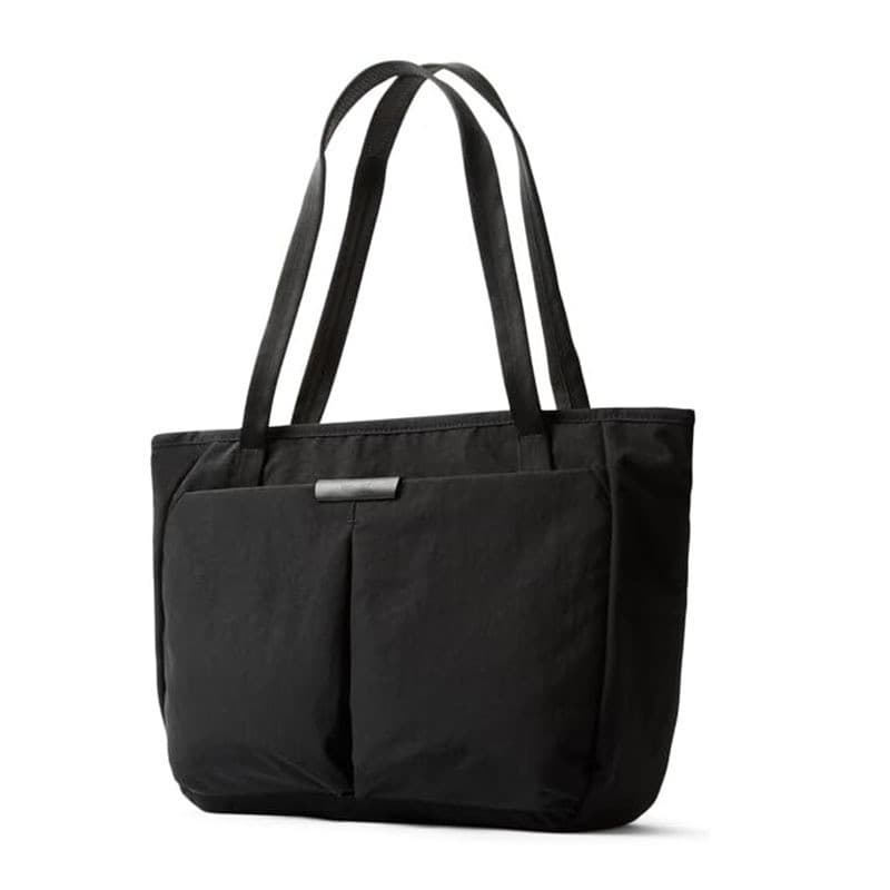 Black Waterproof Women's Tote Shoulder Bag - Large Capacity with 15-Inch
