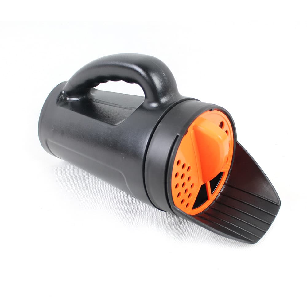 Orange with Black Garden Seeder - Versatile Seed and Salt Spreader