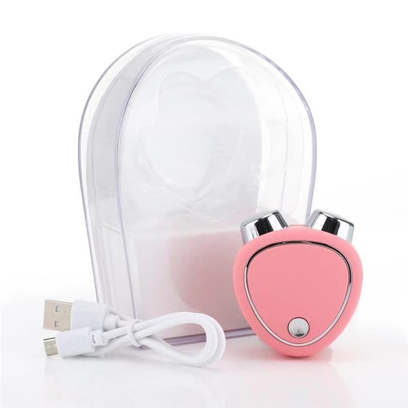Pink EMS Microcurrent Facial Lifting Massager - Skin Tightening & Sculpting