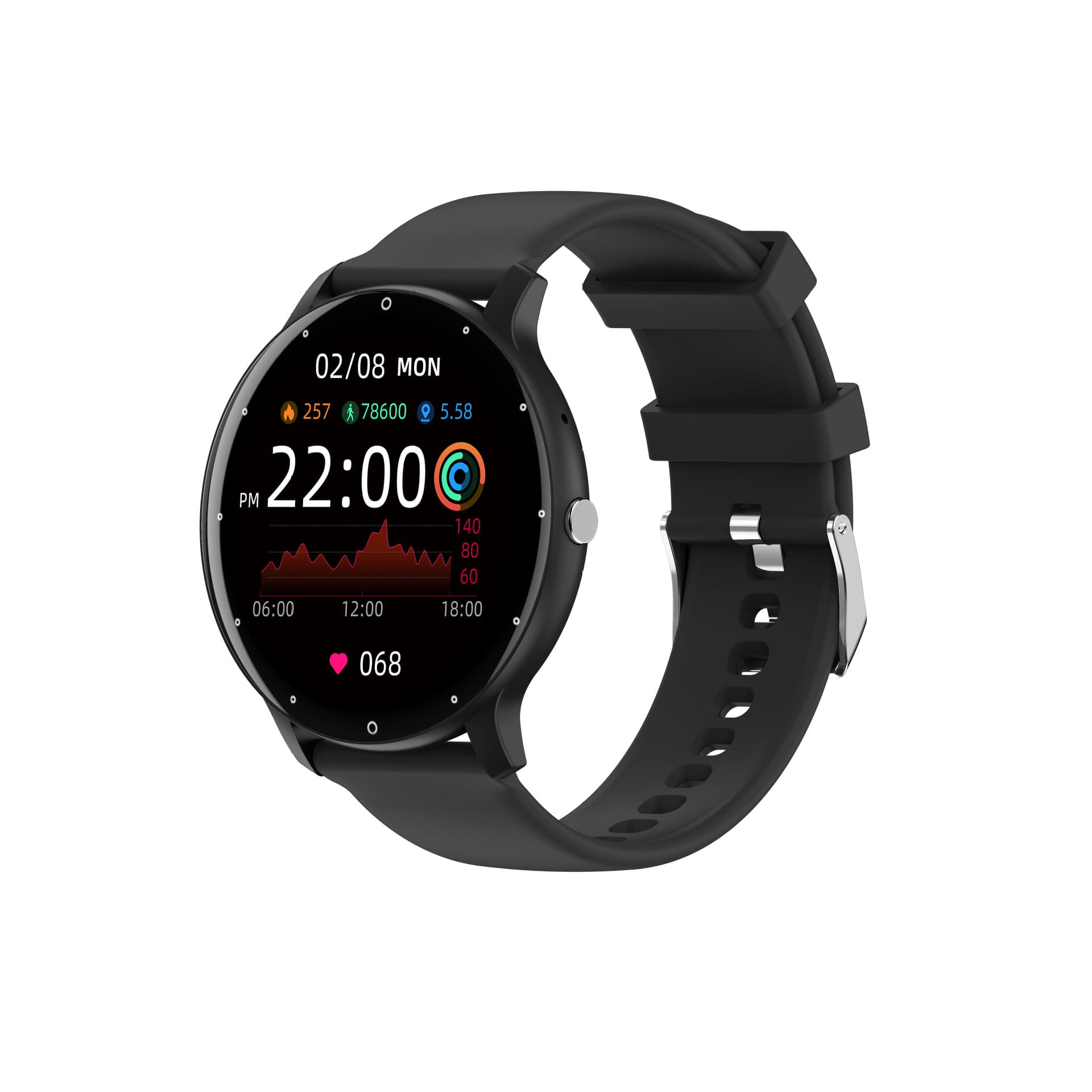 Feature-Rich Smartwatch: 1.28 HD Display Bluetooth Calling Extensive - Black