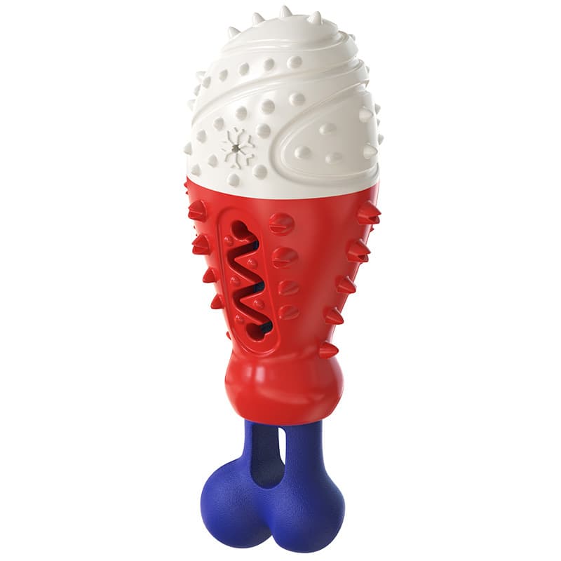 Multifunctional Dog Toy with Cooling, Dental Care & Floating - Red And Blue