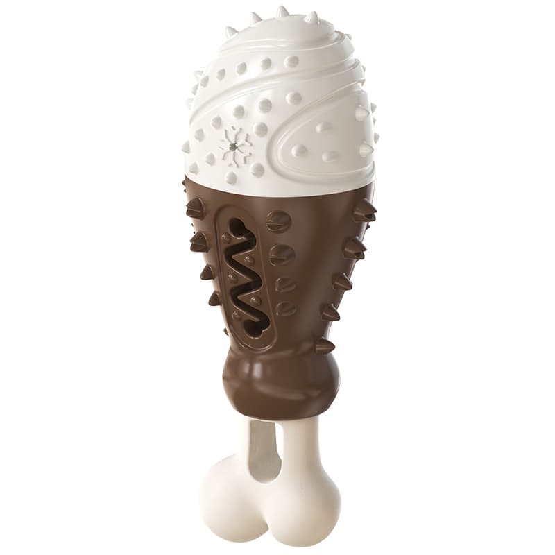 Multifunctional Dog Toy with Cooling, Dental Care - Chocolate color