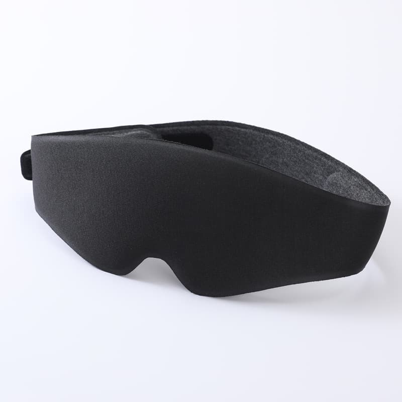 2-Piece 3D Contour Blackout Sleep Mask - Ergonomic Eye Mask - Black