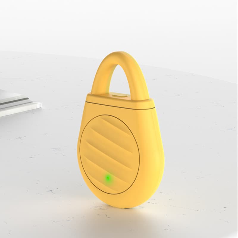 2-Piece Yellow Portable Ultrasonic Pest Repeller - Rechargeable Mosquito