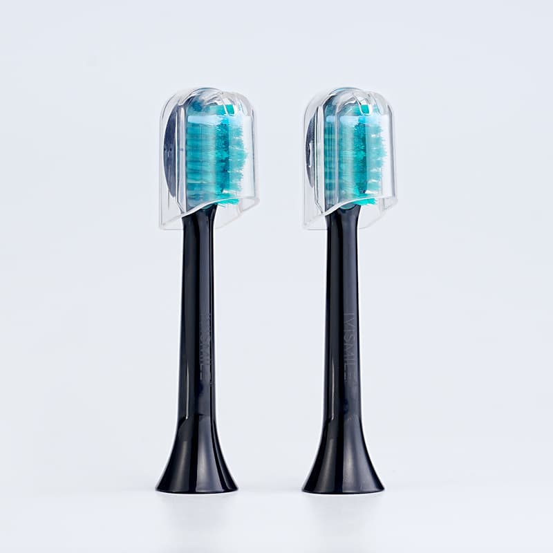 Black 03TB Electric Toothbrush Replacement Heads 2-Pack - Blue Light