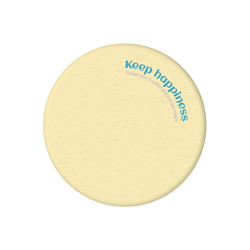 2-Piece Yellow Quick-Dry Natural Diatom Mud Coaster - Absorbent Bathroom