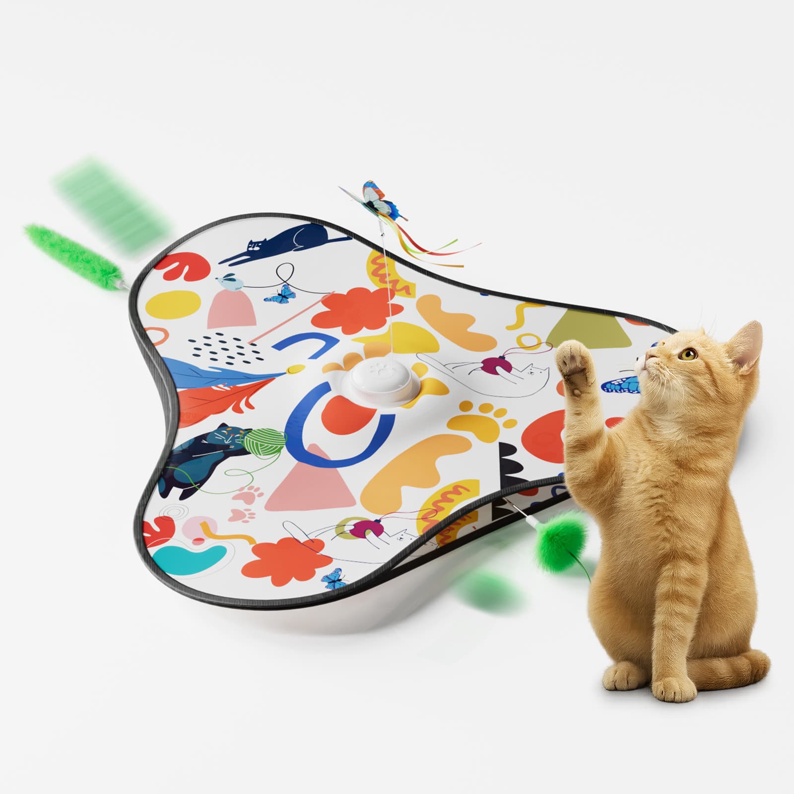 Multicolor Interactive Cat Play Tunnel & Hunting Cover - Self-Entertaining