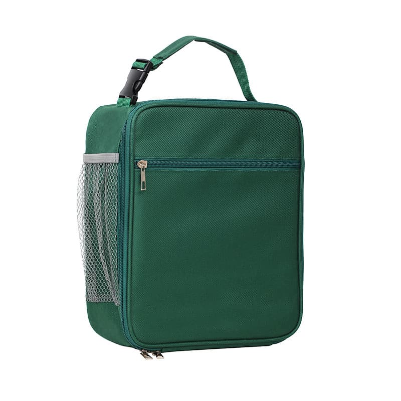 Green Portable Insulated Lunch Bag - Large Capacity Thermal Cooler Tote