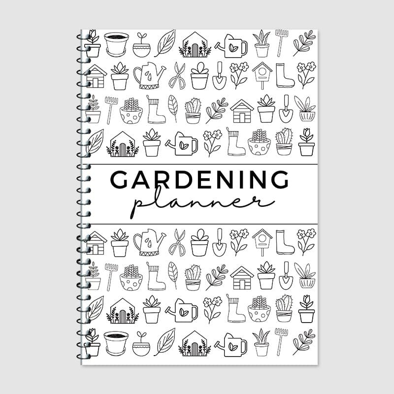 Garden Planner Journal & Plant Care Log Book with Layout Grids Watering