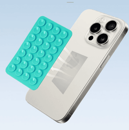 Lake Green 10 Pack Rectangular Silicone Suction Phone Mount Holder - 28 Cup