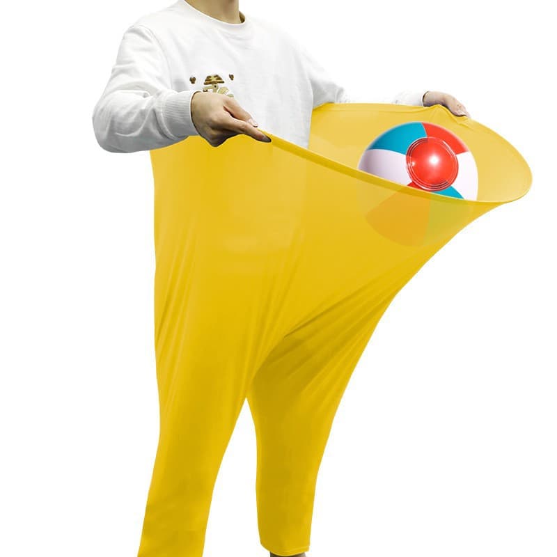 Yellow Granny Pants Yard Game for Kids - Outdoor Tossing Activity with Ball