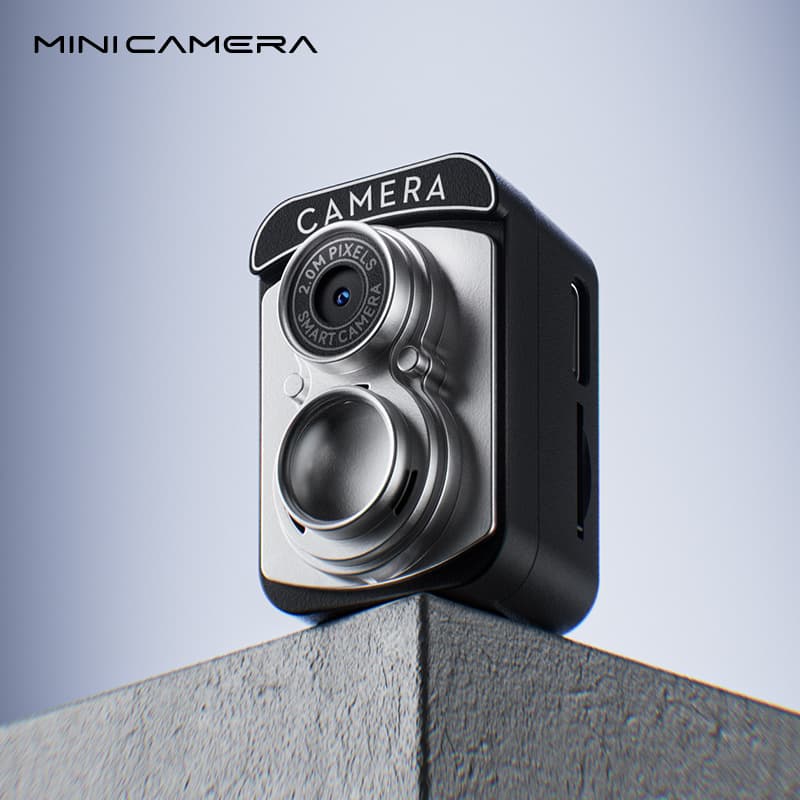 Retro Design Mini Digital Thumb Camera for Students - 2.0MP Video Recording