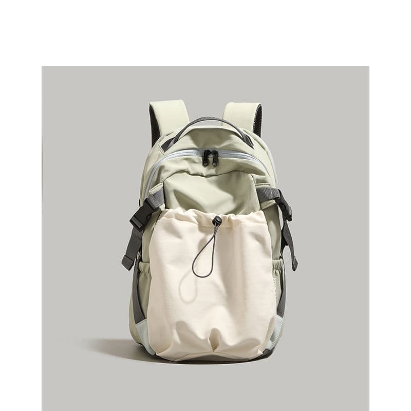 Green Minimalist Laptop Backpack Large Capacity 43 cm for Men and Women