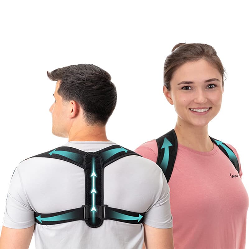 Universal Adjustable Posture Corrector Brace (Fits 30''-43'' Chest) - Back