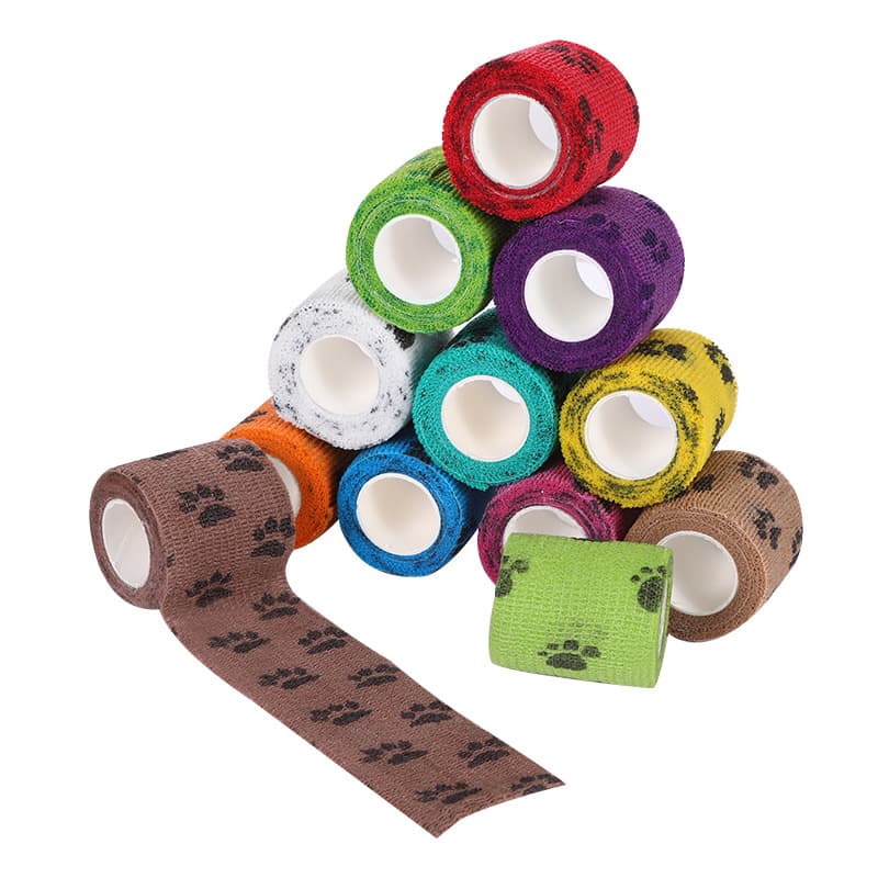 Pet Medical Therapy Self Adhesive Bandage Set (12 Volumes：7.5 cm*4.5M)