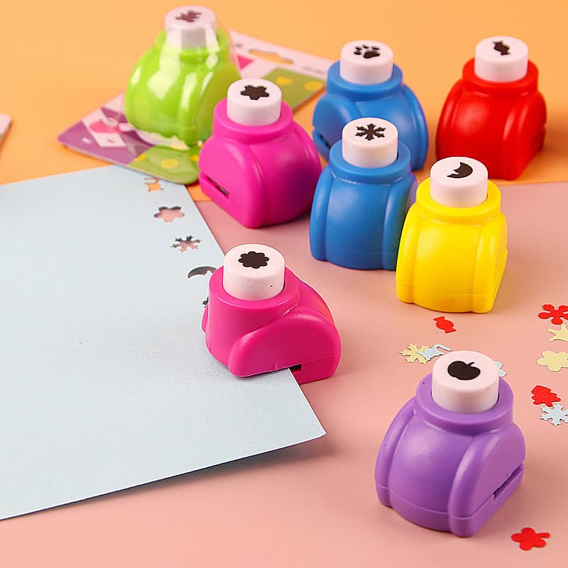 10 Pack Mini Paper Craft Punch Set DIY Scrapbooking Hole Puncher Shapes