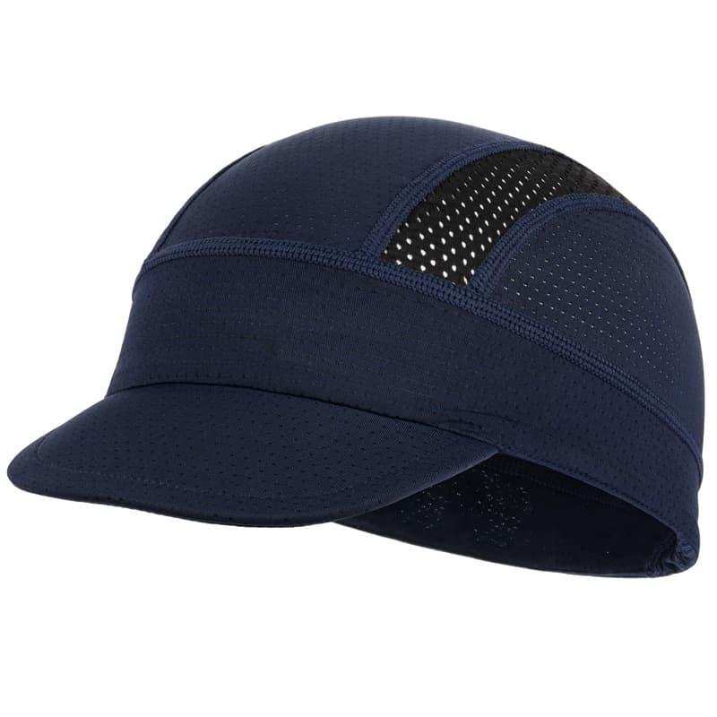 Navy Blue Mesh Cycling Cap Under Helmet Liner Breathable Skull Cap with Flip