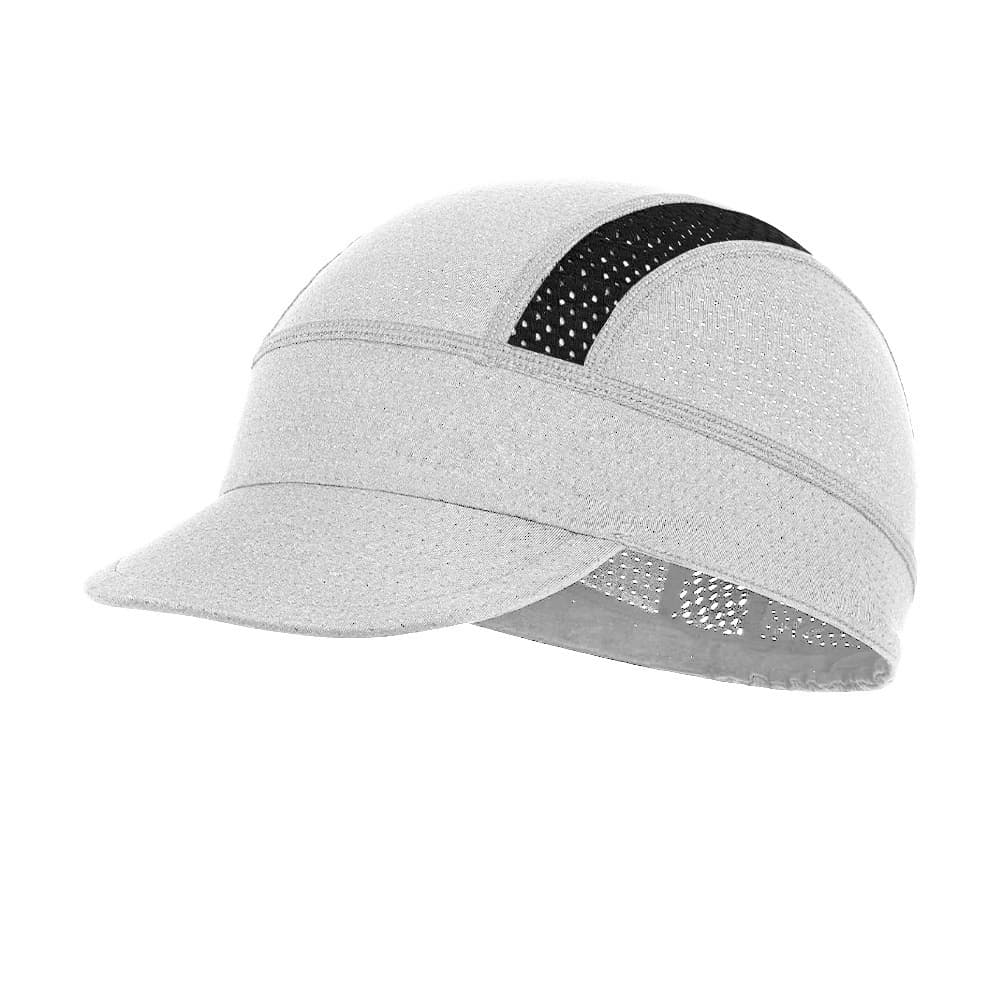 White Mesh Cycling Cap Under Helmet Liner Breathable - White Helmet Moisture