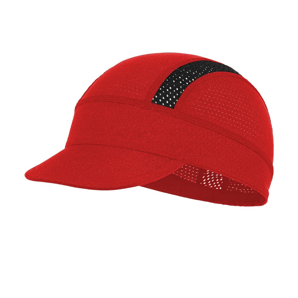 Red Mesh Cycling Cap Under Helmet Liner Breathable - Red Helmet Moisture