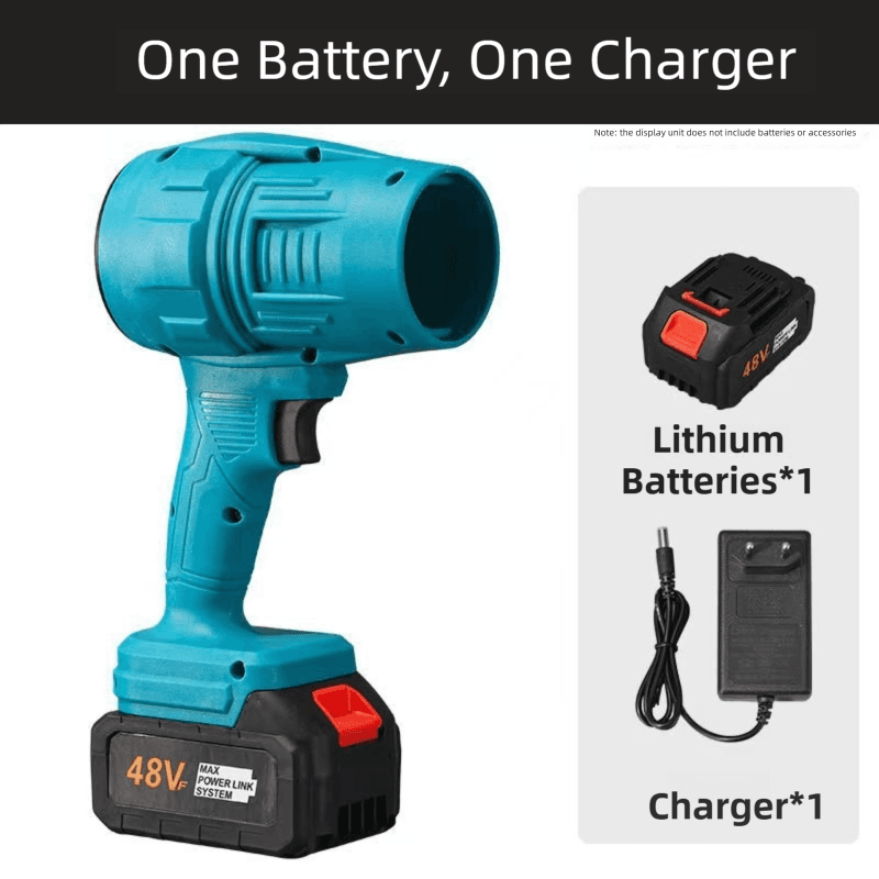Blue Ultra-High Power Cordless Turbine Air Blower With Lithium Battery