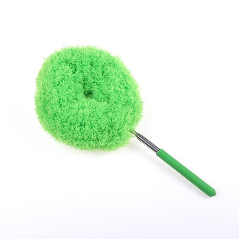 2-Pack Green Telescopic Electrostatic Duster with 360° Hollow Ring Design