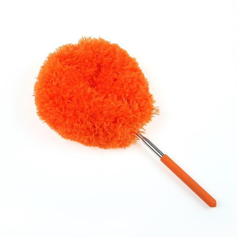 2-Pack Orange Telescopic Electrostatic Duster with 360° Hollow Ring Design