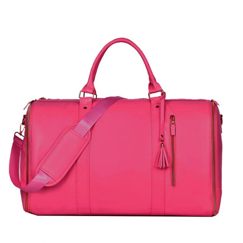 Rose-Red 56-75L Large Capacity Foldable Garment Duffel Bag - Rose Red