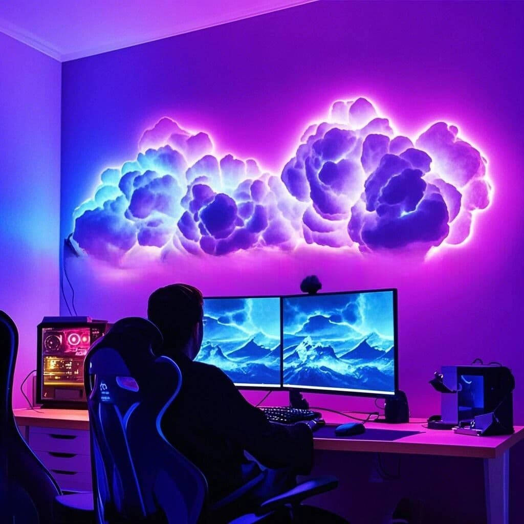 DIY Thunder Cloud Light Strip - USB Powered, App/Remote Controlled, Voice