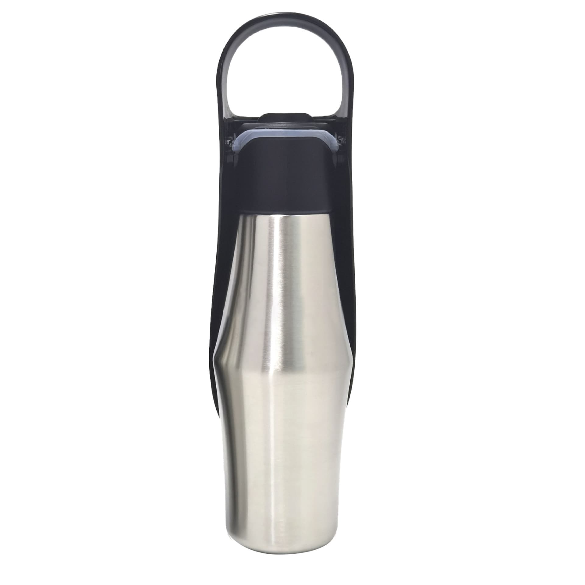 Black 27oz Food-Grade 304 Stainless Steel Pet Water Bottle - Portable Dog