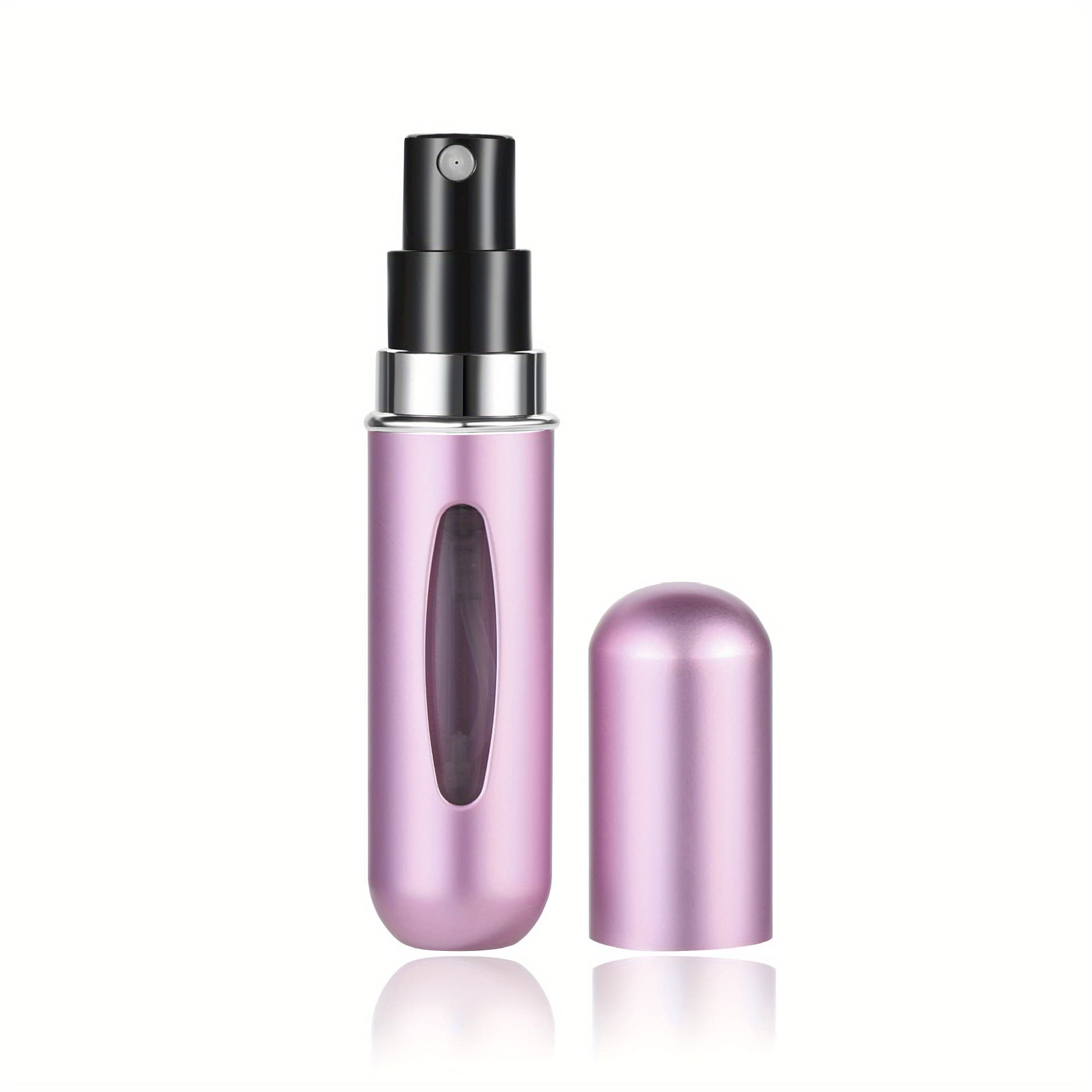 4-Piece Pink Portable Perfume Atomizer Bottle (5 ml) - Refillable Travel