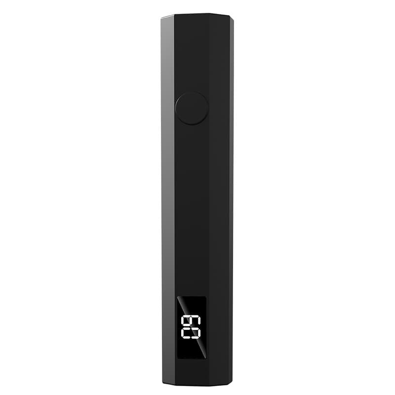 Black Mini Handheld LED/UV Manicure Light with Digital Display - Portable