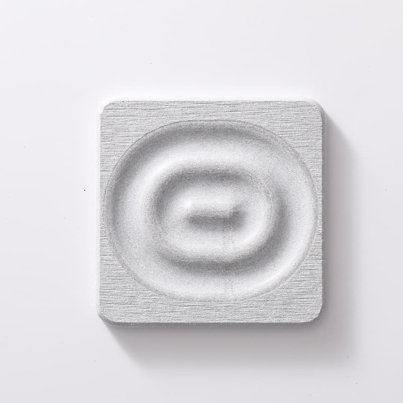 6-Pack Grey Instant Dry Diatomite Square Coaster Tray (10 × 10 cm)